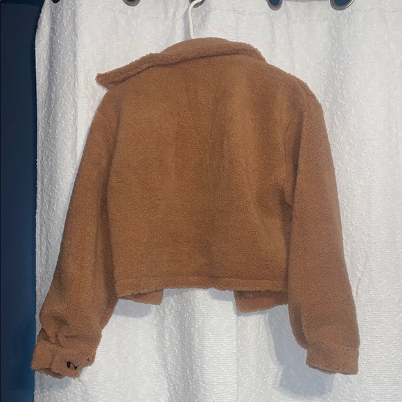 Warm Brown Teddy Jacket - Picture 3 of 3